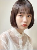 シースルーワンレン#イメチェン#外ハネボブ#美髪#ワイドバング