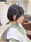 上品な丸みショートボブ横浜【成田】