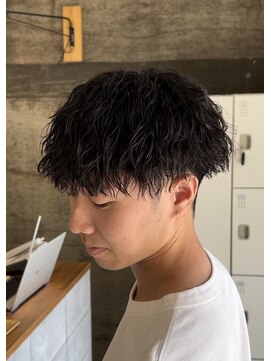 メンズギフト(men's GIFT) 刈り上げツーブロックツイストスパイラルパーマメンズマッシュ