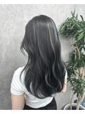 コントラスト極ハイライト☆アッシュブラック