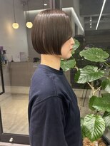 【 cut 】ぷつっとカット×ブリーチなし透明感オリーブカラー