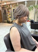 那覇美容室/おもろまち美容室/シナモンベージュ/ショートボブ