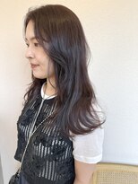 ヨンド(yond)&nbsp;くびれミディアムレイヤーカットチョコレートブラウン群馬太田