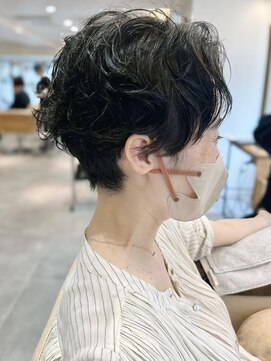 フリップビーアヴェダ(FLIP B AVEDA) 本八幡×大人ショート×ニュアンスパーマ×黒髪スタイル