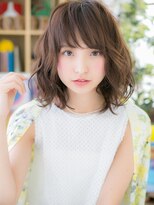 カバーヘア ブリス 大宮西口(COVER HAIR bliss)&nbsp;大人可愛い斜めバング小顔ニュアンスパーマc7大宮20代30代40代