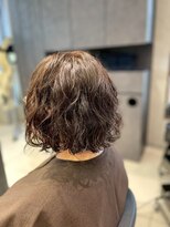 アース 南福島店(HAIR&MAKE EARTH)&nbsp;ボブ×パーマで可愛らしく