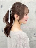 顔まわりカット　前髪カット　縛っても可愛い顔まわり