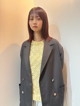 カシェル(cashel kishaba) ボルドー×ストレートレイヤー