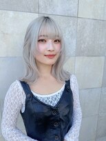 ニューヨークニューヨーク なんば道頓堀店(NYNY)&nbsp;姫カット　ホワイトシルバーハイトーン