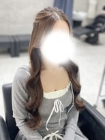 クラン 北新地店(Clan) 耳出さないハーフアップ/北新地ヘアセット