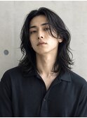 メンズロング 緩めパーマ ニュアンスパーマ メンズヘア