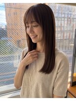 零秒女髪 千里丘店&nbsp;上品な艶とまとまりのセミロング美髪スタイル髪質改善艶感