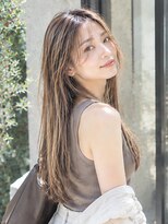 ドット ヘアー(dot.hair)&nbsp;ニュアンスロング / シースルーバング / ベージュカラー