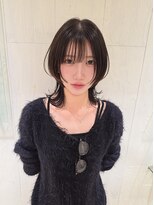 タブーセントラル(TABOO Central)&nbsp;中性ウルフカット/前髪あり/暗髪カラー/マロンブラウン
