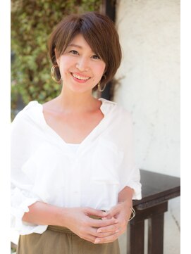 アドラーブル 長岡リップス旭岡店(adorable) 大人耳掛けワンサイドショート★小顔×フェミニン