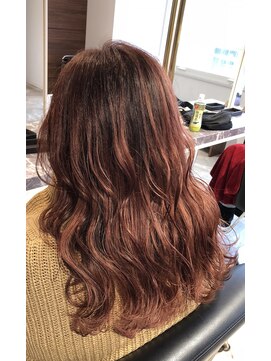 ラパサ(Lapasa) 巻き髪×ピンクベージュ