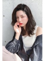 20代30代エアリーミディダークアッシュハイライト【Zina銀座】