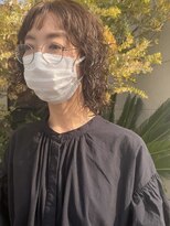 ドレス(DRESS)&nbsp;ウルフベース×パーマ_エアリーミディ_前髪_イメチェン_