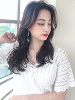 アフロート ディル(AFLOAT D'L)&nbsp;みきな韓国アイドルヘア長め前髪ヨシンモリヌナモリ顔まわり髪型