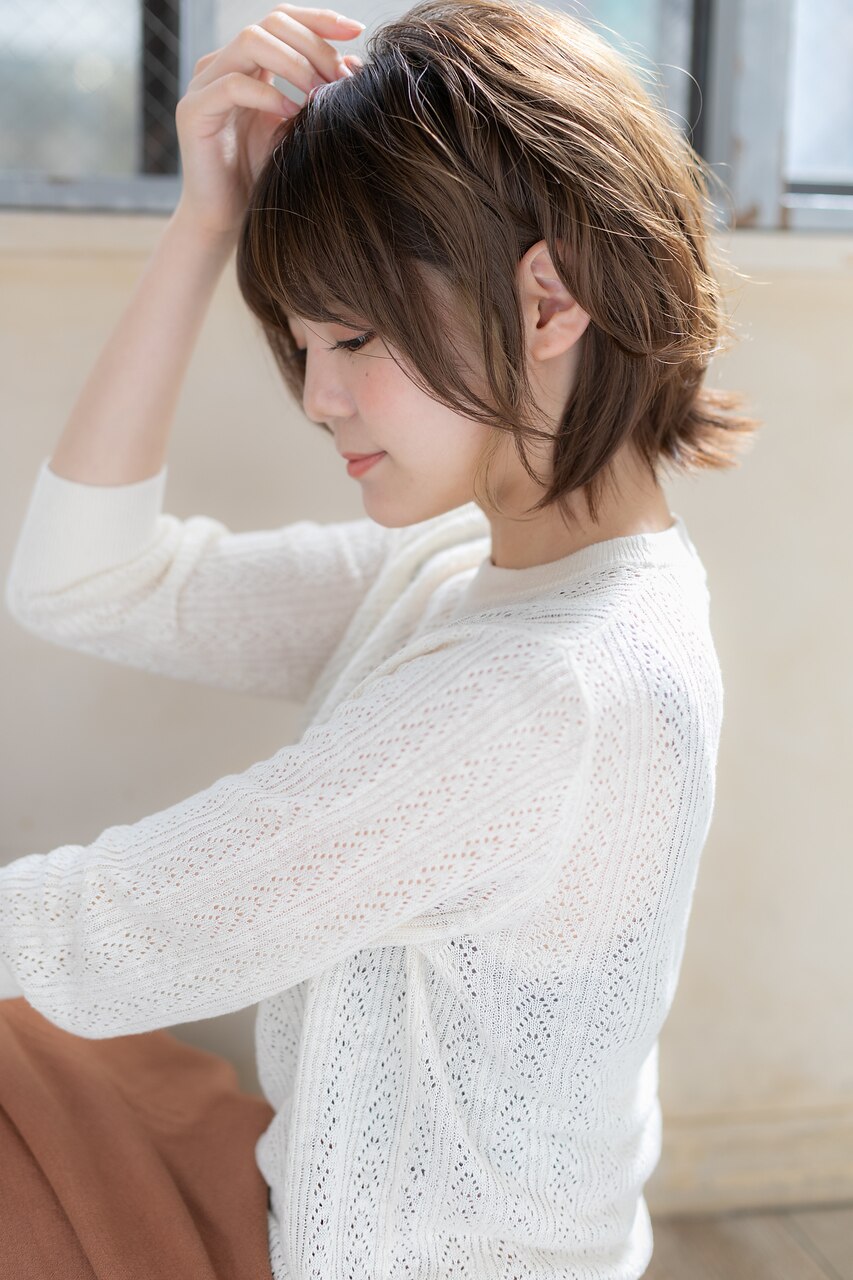 カット+カラー+シルキートリートメント  ［池袋/池袋駅/池袋東口/髪質改善］