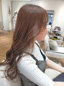 ネウィ 京橋(newi) 【uta*_girls】　satoko　ブリーチなし×オリーブベージュ×透明