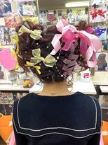 ヘアセットアップス(UP's) スーパーカワイイ『山盛りリボンアレンジ＋ツインテール(^○^)』