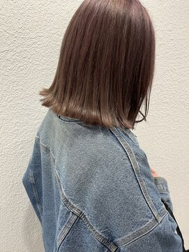 ネオリーブカップ 町田店(Neolive capu) 切りっぱなしボブ ＊ 透明感カラー【ボブ／透明感カラー】