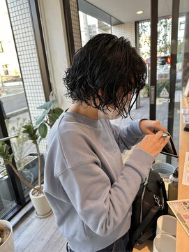 ギフト(GIFT) bob perm 黒髪パーマ　ボブパーマ　プードルパーマ