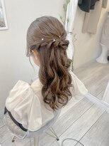 ハーフアップ