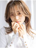 【白川】20代30代40代シースルーバングミントベージュ23.5.13