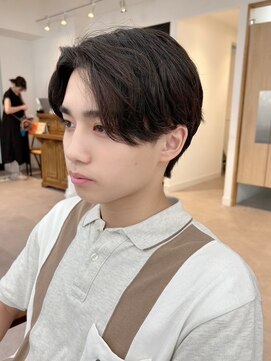 ネオリーブ クーロ メゾン 横浜(Neolive curro Maison) 韓国センターパート×ニュアンスパーマ[メンズ]