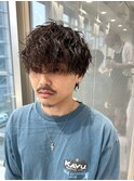 マッシュ×シャドウパーマ