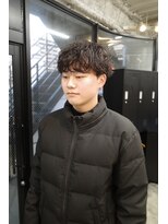 スレイ 西宮(SLAY)&nbsp;波巻きハイライトアップバングツーブロックマッシュ