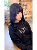 韓国風ブルーブラック【カット+Wカラー+トリートメント】