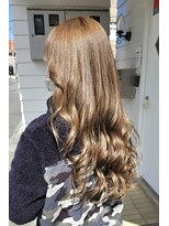 ヘアーズ 本店(HAIRZ) 《HAIRZ》平田☆くすみベージュ巻き髪スタイル