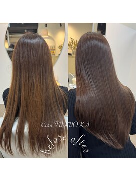カラ フクオカ 天神(Cara FUKUOKA) 《★髪質改善うる艶ストレート+カット★》【福岡髪質改善】