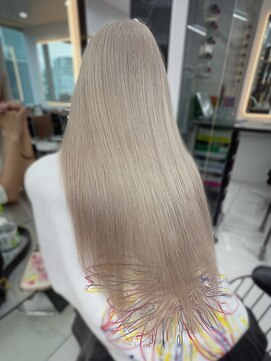 ラピス 渋谷本店(Lapis) ホワイトグレージュ/レイヤーカット/髪質改善/エクステ