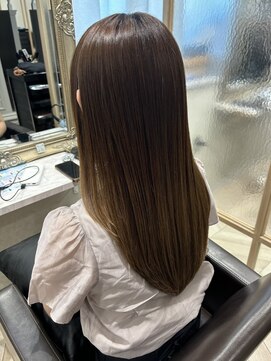 マルフェ 天王寺(marfe) 【marfe】艶髪ブラウン＿ブラウンベージュ＿髪質改善カラー