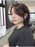 広がる癖も収まる前髪カット＆ブラウングレージュ
