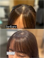 ザザ ZA/ZA 神楽坂&nbsp;クロスパーマ　髪質改善　前髪カット