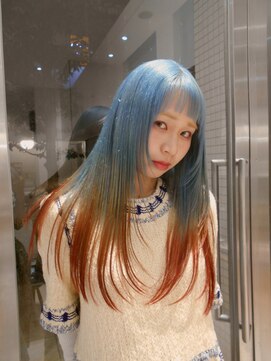 オーダー(OORDER) pail blue & orange ( roots color )