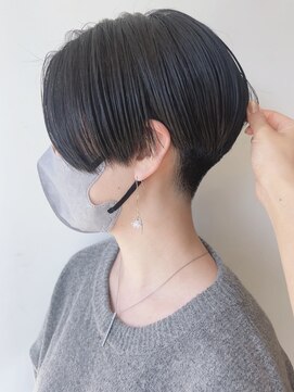 モリオフロムロンドン 原宿本店(morio from London) 【morio原宿】ハンサムショート 刈り上げ 黒髪