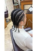 コーンロウ／お祭りヘアアレンジ