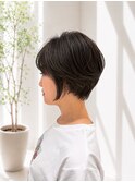 〇自然体でキマる、大人の丸みショート