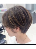 カイノ 深井本店(KAINO)&nbsp;立体感ハイライト×小顔丸みショート