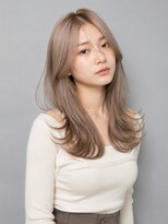 トリニティ(trinity)&nbsp;ブリーチ ダブルカラー ペールベージュ レイヤーカット 豊見城