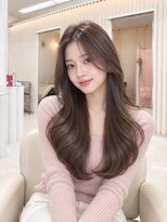 ユイマァル 岡山(YUIMARL)&nbsp;レイヤーカット★20代30代40代岡山★艶髪マロンブラウンカラー★