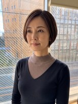 零秒女髪 千里丘店&nbsp;艶感引き立つ大人女性のショートボブスタイル髪質改善