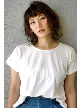 アンフェインド02(UNFEIGNED 02) クラゲヘアー/小顔に見せるヘア/ココアベージュ/伏見/栄