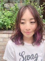 シェリー(Cherie)&nbsp;[Cherieシェリー藤沢]パステルカラー　インナーカラー　ボブ